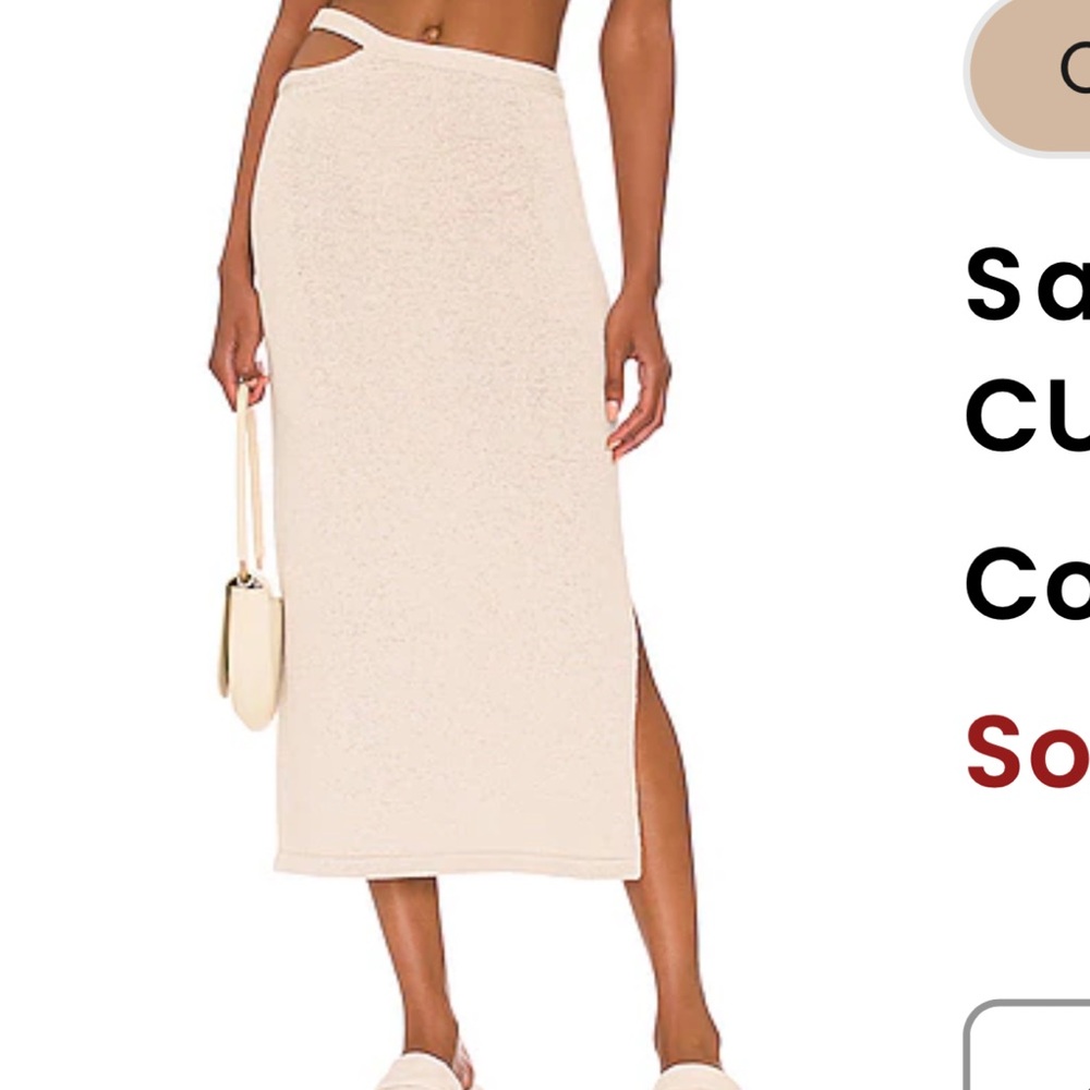 Cult Gaia Samira skirt in cream